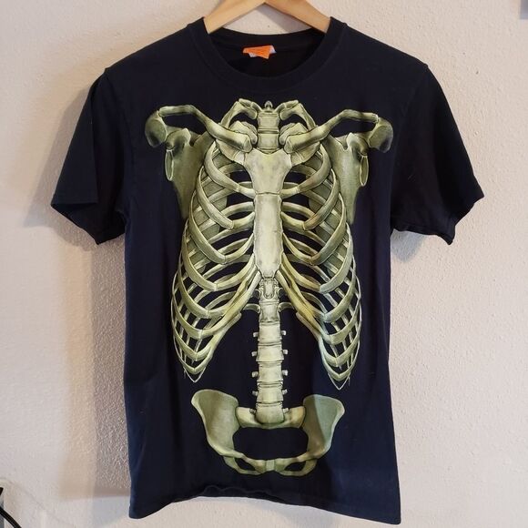 Child small Glow skeleton Halloween shirt - Picture 1 of 3